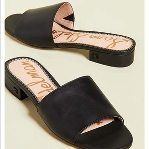 New Sam Edelman Black Leather Sandals